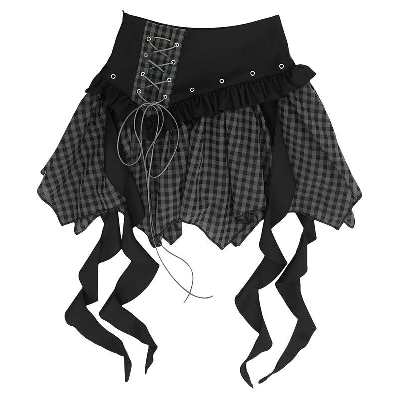 catwish_Glitch_Doll_One_Shoulder_Detachable_Sleeve_Ribbon_Slim_Women's_Mini_Skirts_905116184473_MISSTT