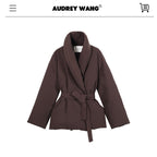 audreyyang_Warm_90%_Duck_Down_Loose_Casual_Stand_Collar_Women_Chocolate_Brown_Down_Jackets_MISSTT