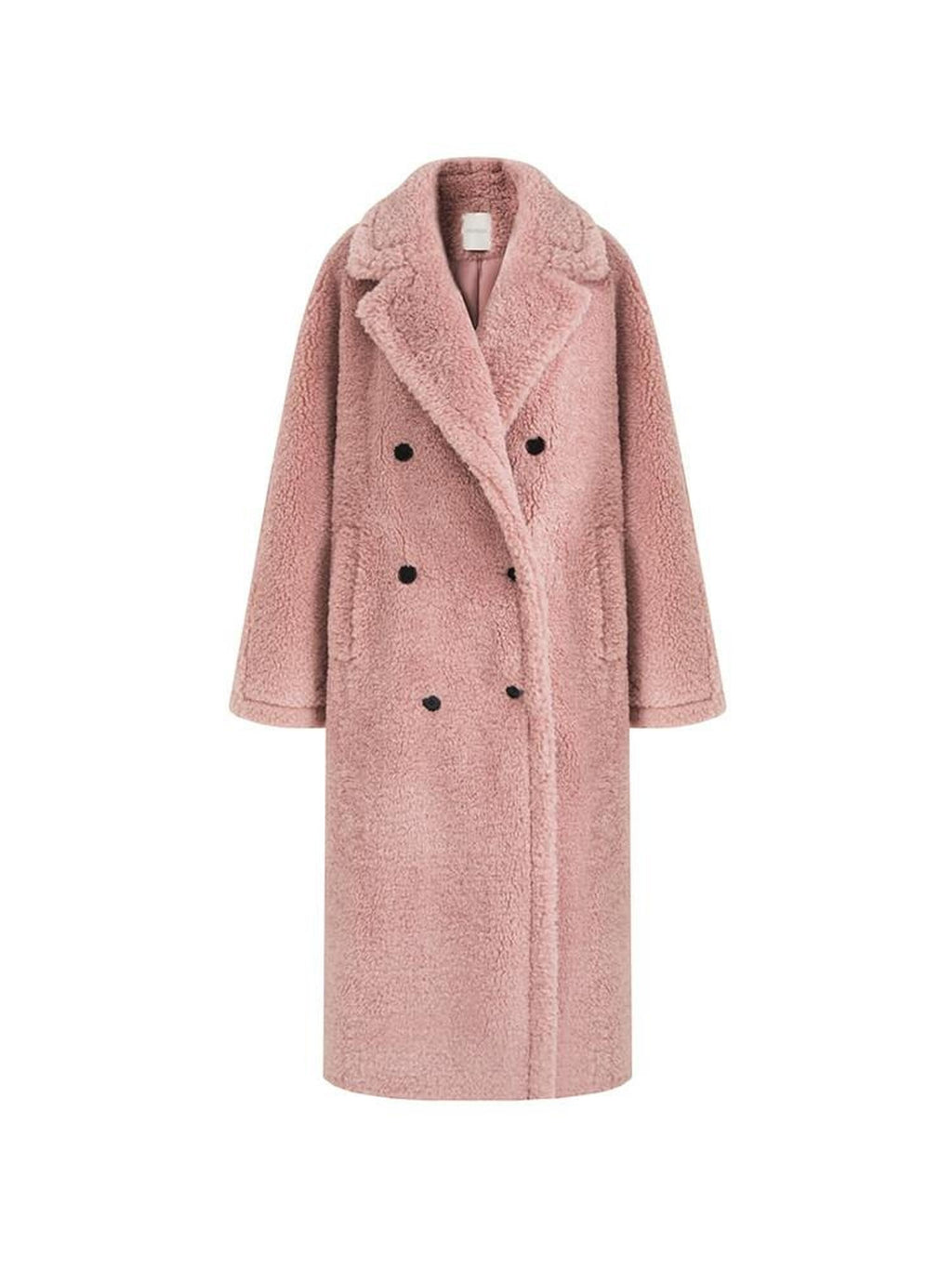 unspoken Thick Warm Tailored Straight Cut Double Breasted Long Women Wool Coats