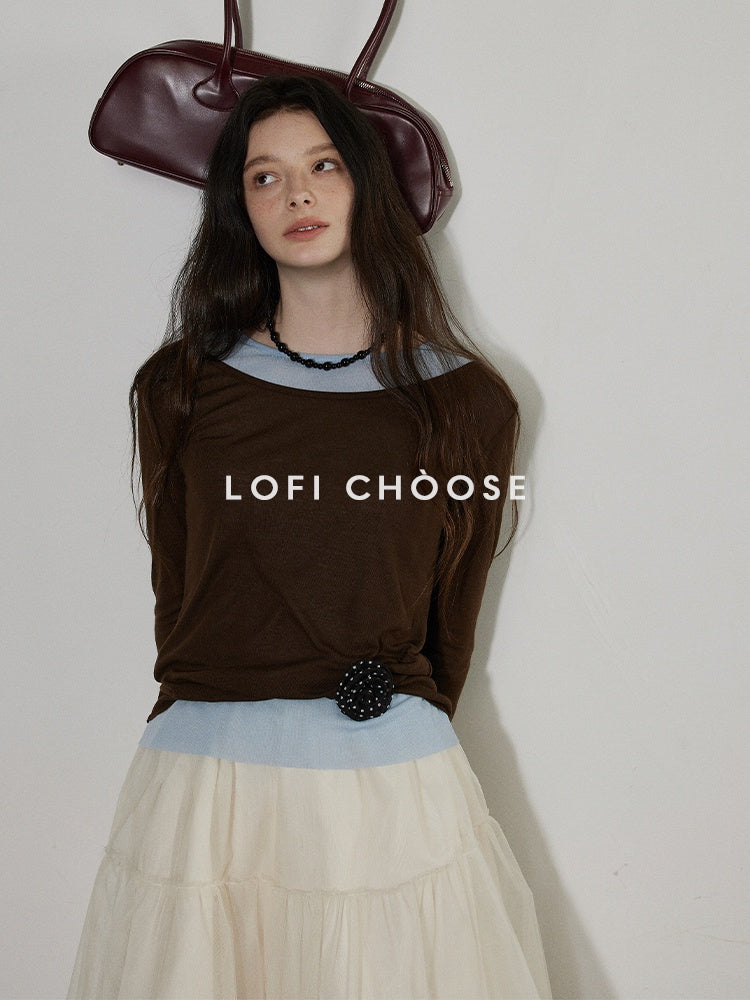 Lofi_choose_Breathable_Oversized_Commuter_Office_Top_Green_Brown_Long_Sleeve_T-Shirts_MISSTT