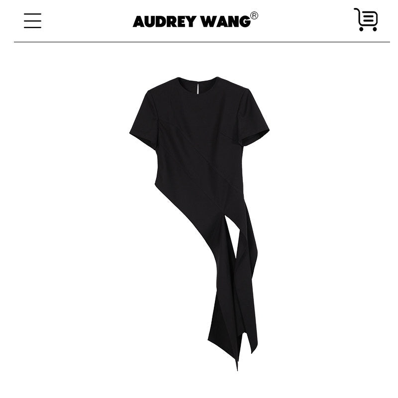 audreyyang_Polyester_Stretch_Commuter_Slim_Fit_Crew_Neck_Women_Short_Sleeve_T-Shirts_MISSTT