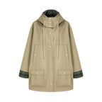 unspoken_Breathable_Pure_Cotton_Minimalist_Loose_Midlength_Women_Plaid_Khaki_Trench_Coats_MISSTT