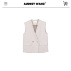 audreyyang_Soft_Polyester_Cotton_Blend_U_Neck_Single_Button_Office_Chic_Women_Vests_MISSTT