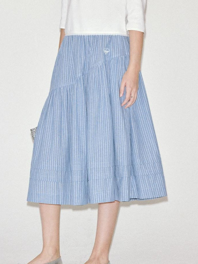 fano Casual Cotton A Line Sleeveless U Neck Loose Waist Everyday Women Midi Dresses