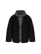 unspoken Warm Minimalist Commuter Loose Fit Zip Layered Women Black Polyester Short Coat