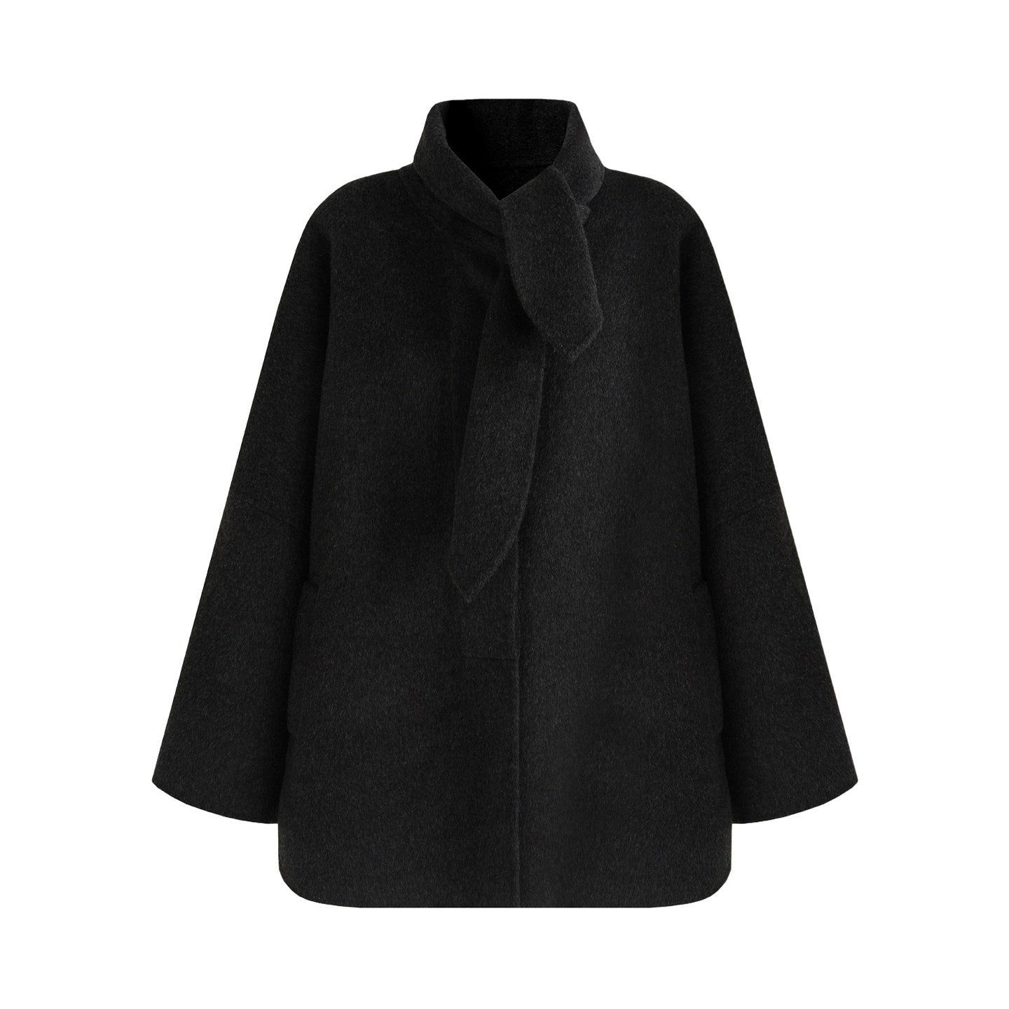 unspoken_100%_Sheep_Wool_Relaxed_Fit_3D_Tailoring_Commuter_Women_Deep_Gray_Wool_Coats_MISSTT