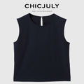 chicjuly 3d Draped Tailoring Flower Bud Silhouette Lightweight Women's Top & Skirt Sets 787764569296