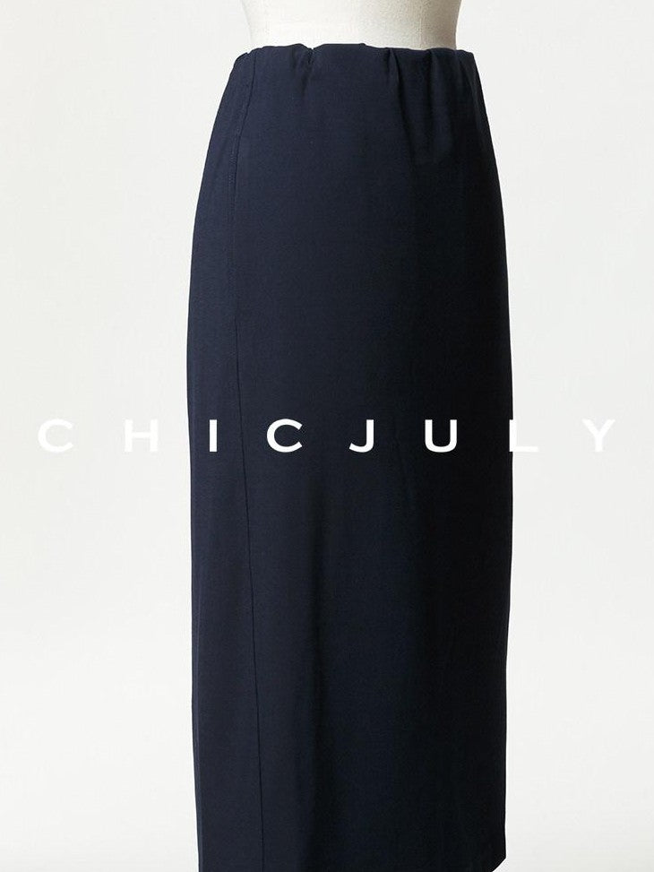 chicjuly 3d Draped Tailoring Flower Bud Silhouette Lightweight Women's Top & Skirt Sets