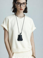 chicjuly Air Layer Breathable Minimalist Women's Cotton Loose Top & Shorts Sets