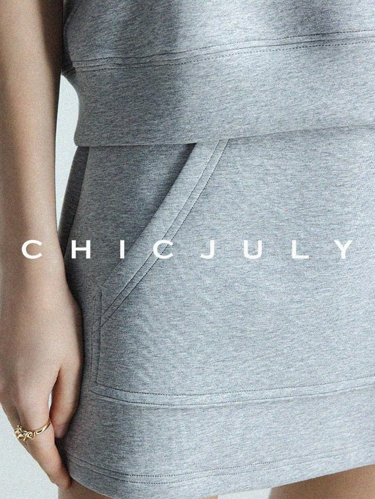 chicjuly Air Layer Breathable Minimalist Women's Cotton Loose Top & Shorts Sets
