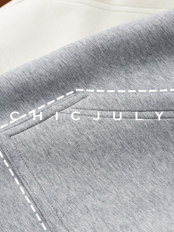chicjuly Air Layer Breathable Minimalist Women's Cotton Loose Top & Shorts Sets