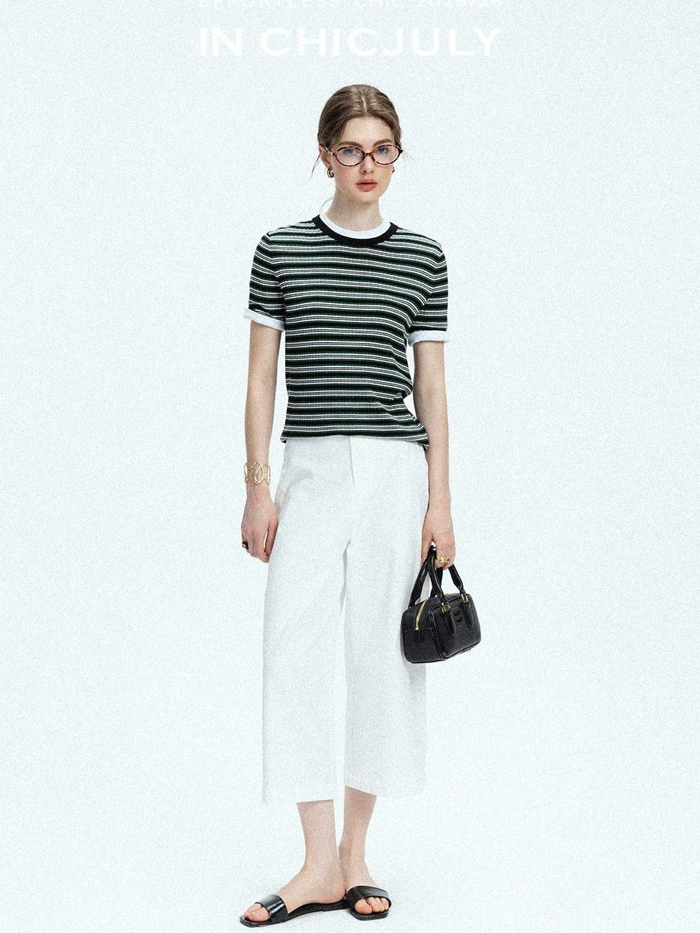 chicjuly Airy Sandwashed Wrinkle Free Women's Cotton Linen Wide-leg Pants