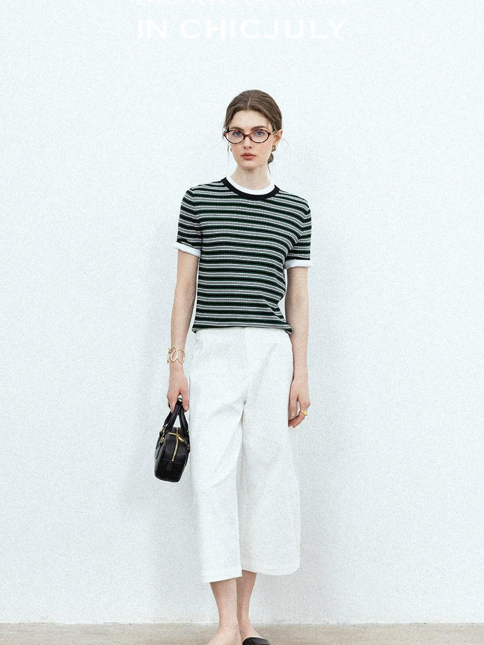 chicjuly Airy Sandwashed Wrinkle Free Women's Cotton Linen Wide-leg Pants
