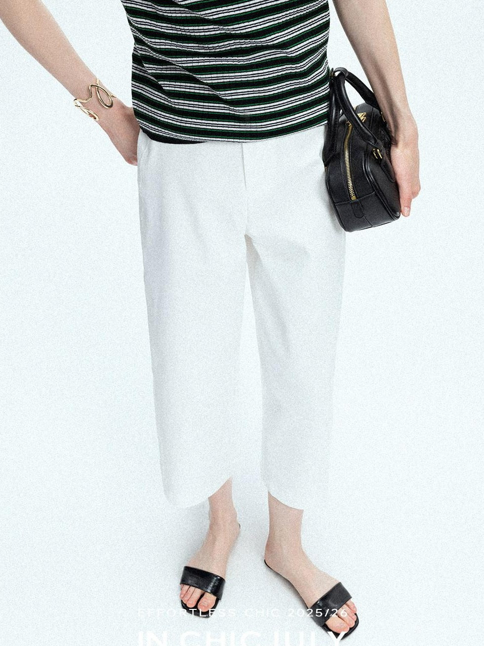 chicjuly Airy Sandwashed Wrinkle Free Women's Cotton Linen Wide-leg Pants
