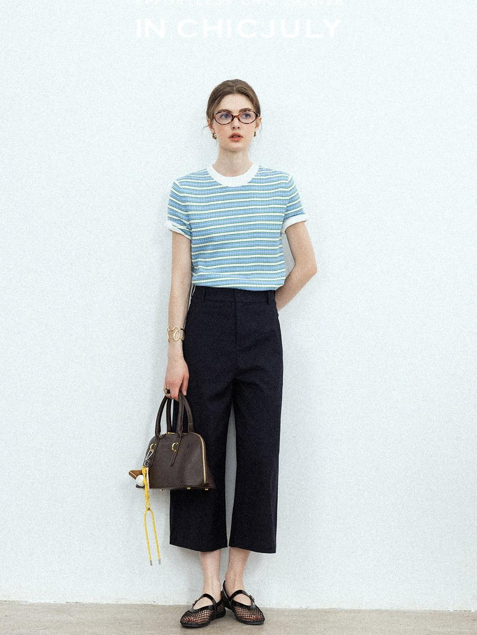 chicjuly Airy Sandwashed Wrinkle Free Women's Cotton Linen Wide-leg Pants