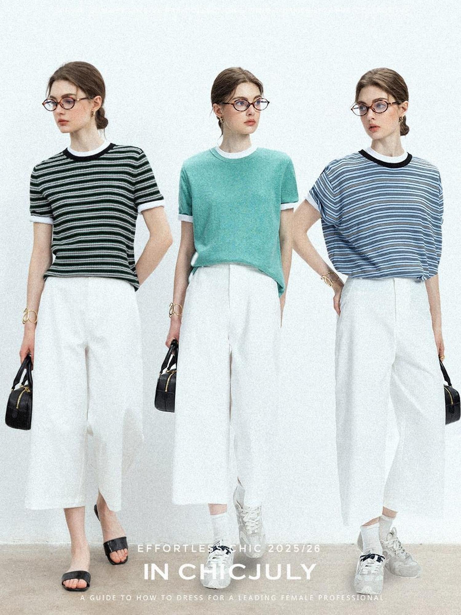 chicjuly Airy Sandwashed Wrinkle Free Women's Cotton Linen Wide-leg Pants