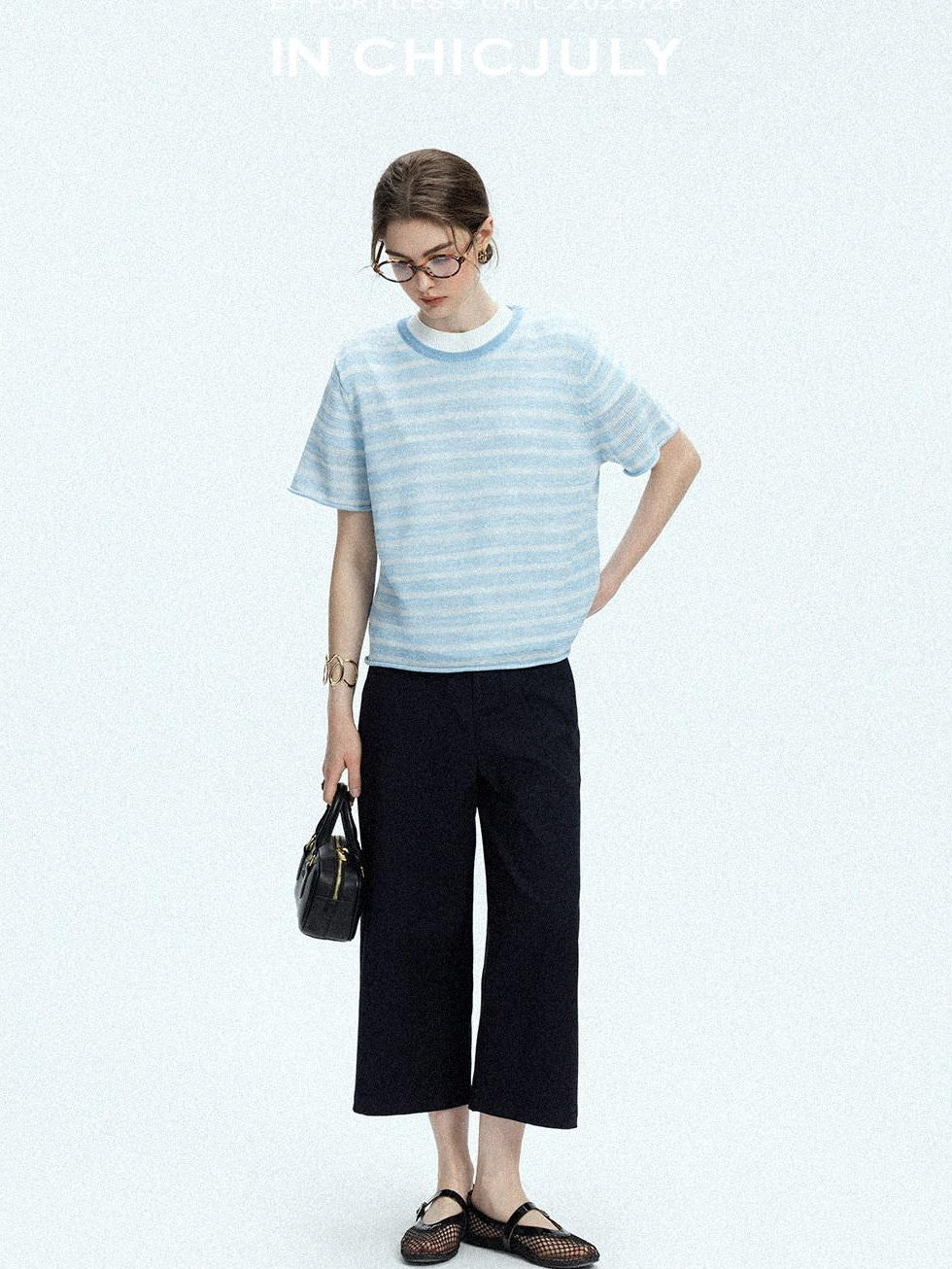 chicjuly Airy Sandwashed Wrinkle Free Women's Cotton Linen Wide-leg Pants