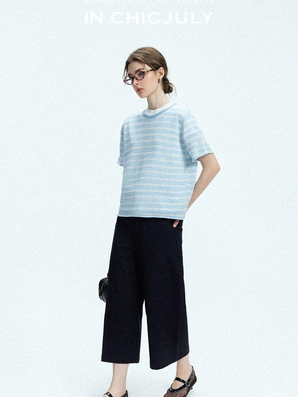 chicjuly Airy Sandwashed Wrinkle Free Women's Cotton Linen Wide-leg Pants