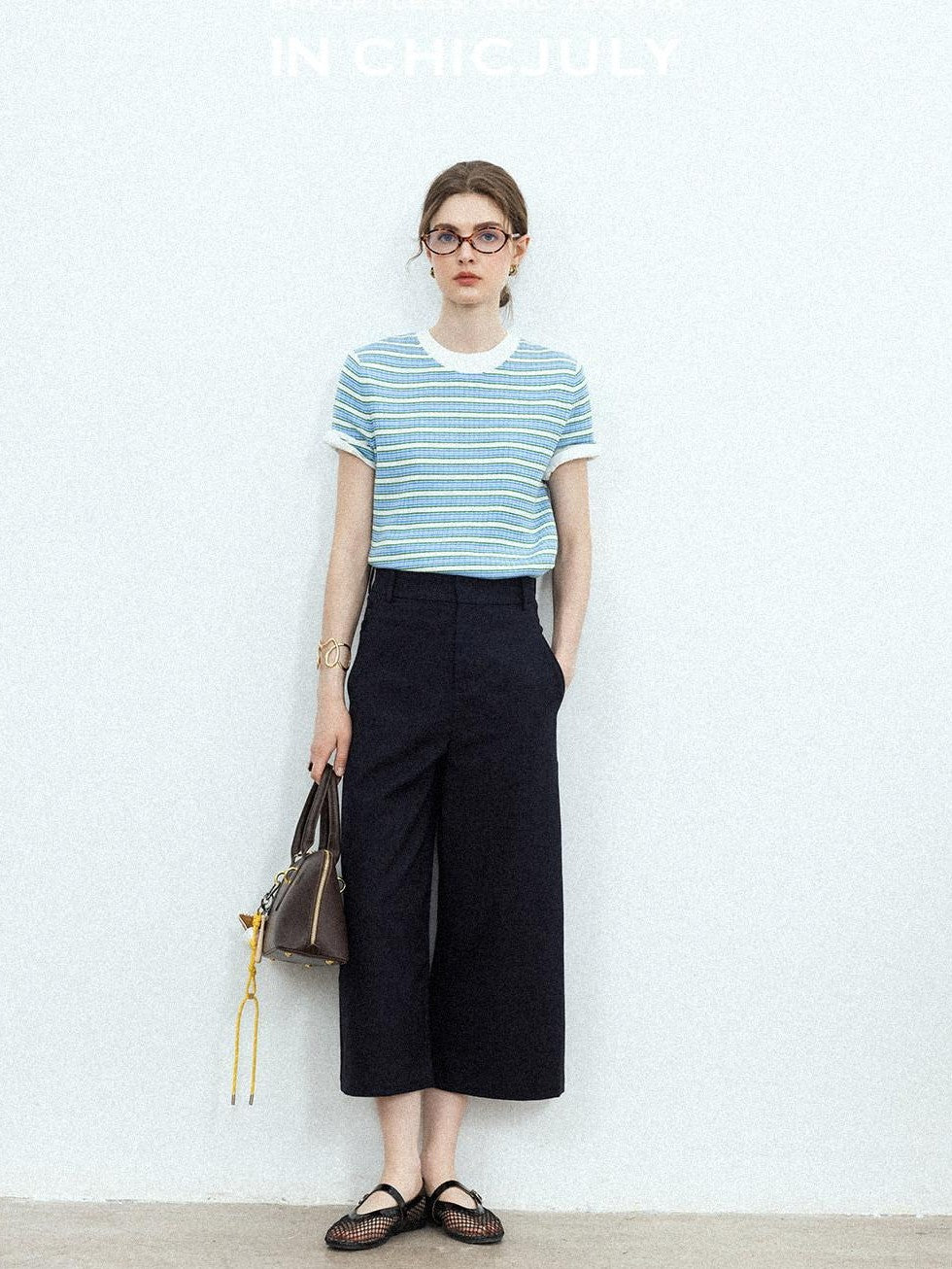 chicjuly Airy Sandwashed Wrinkle Free Women's Cotton Linen Wide-leg Pants