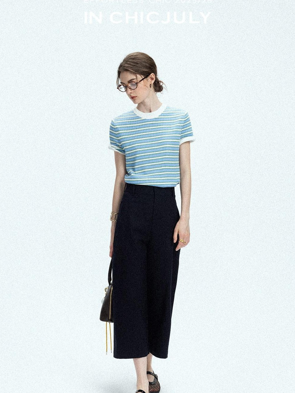 chicjuly Airy Sandwashed Wrinkle Free Women's Cotton Linen Wide-leg Pants