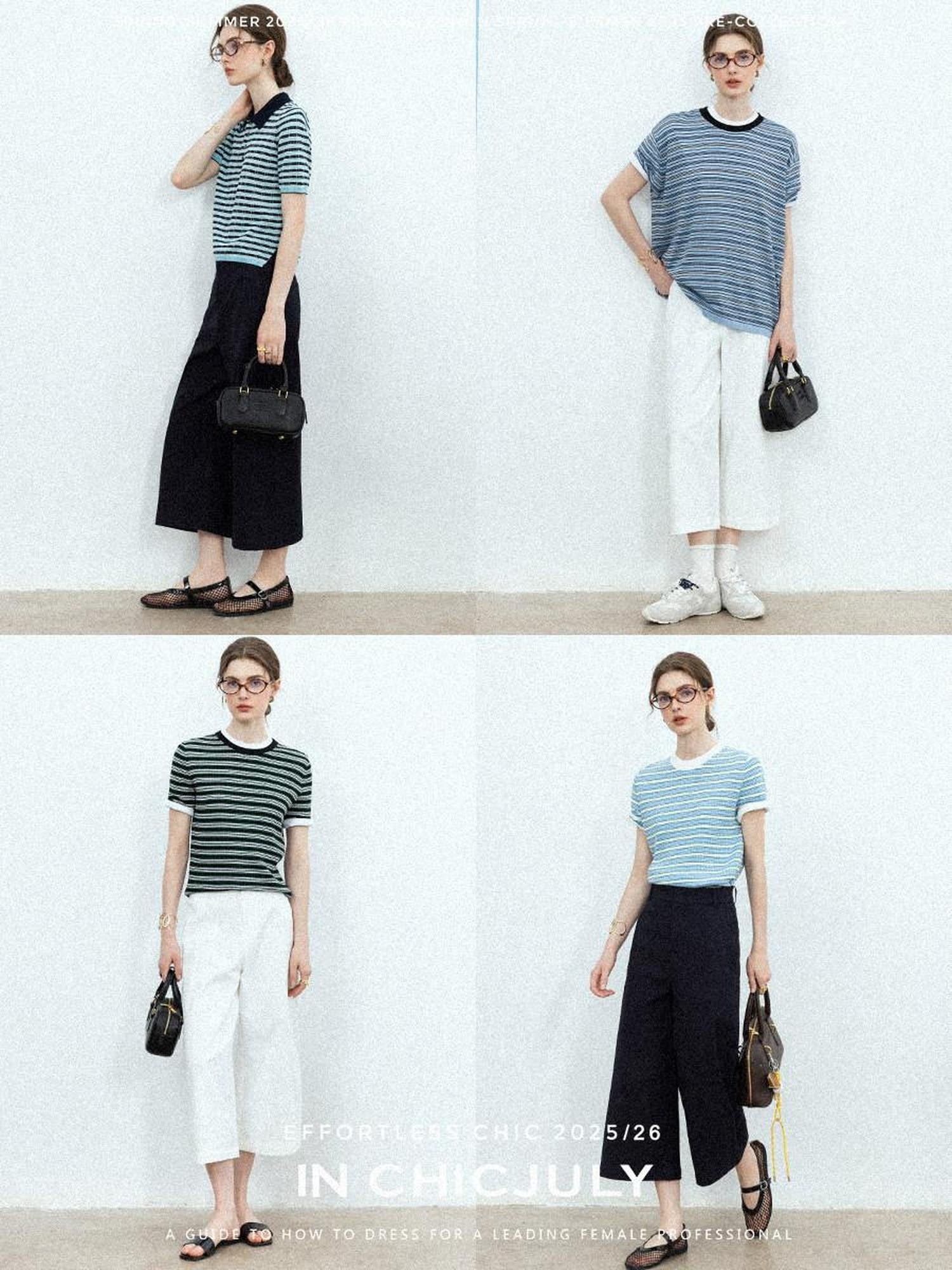 chicjuly Airy Sandwashed Wrinkle Free Women's Cotton Linen Wide-leg Pants