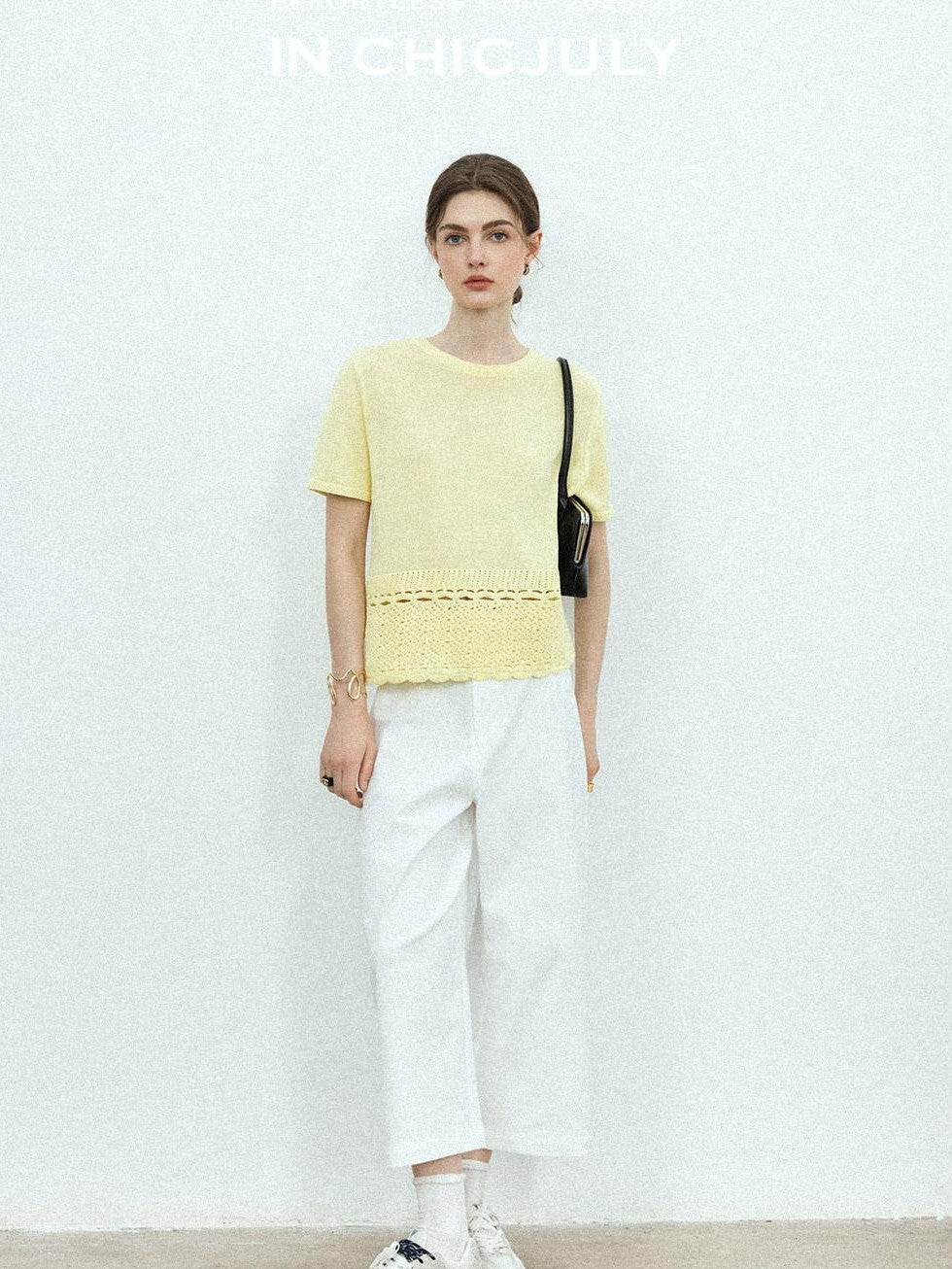 chicjuly Airy Sandwashed Wrinkle Free Women's Cotton Linen Wide-leg Pants