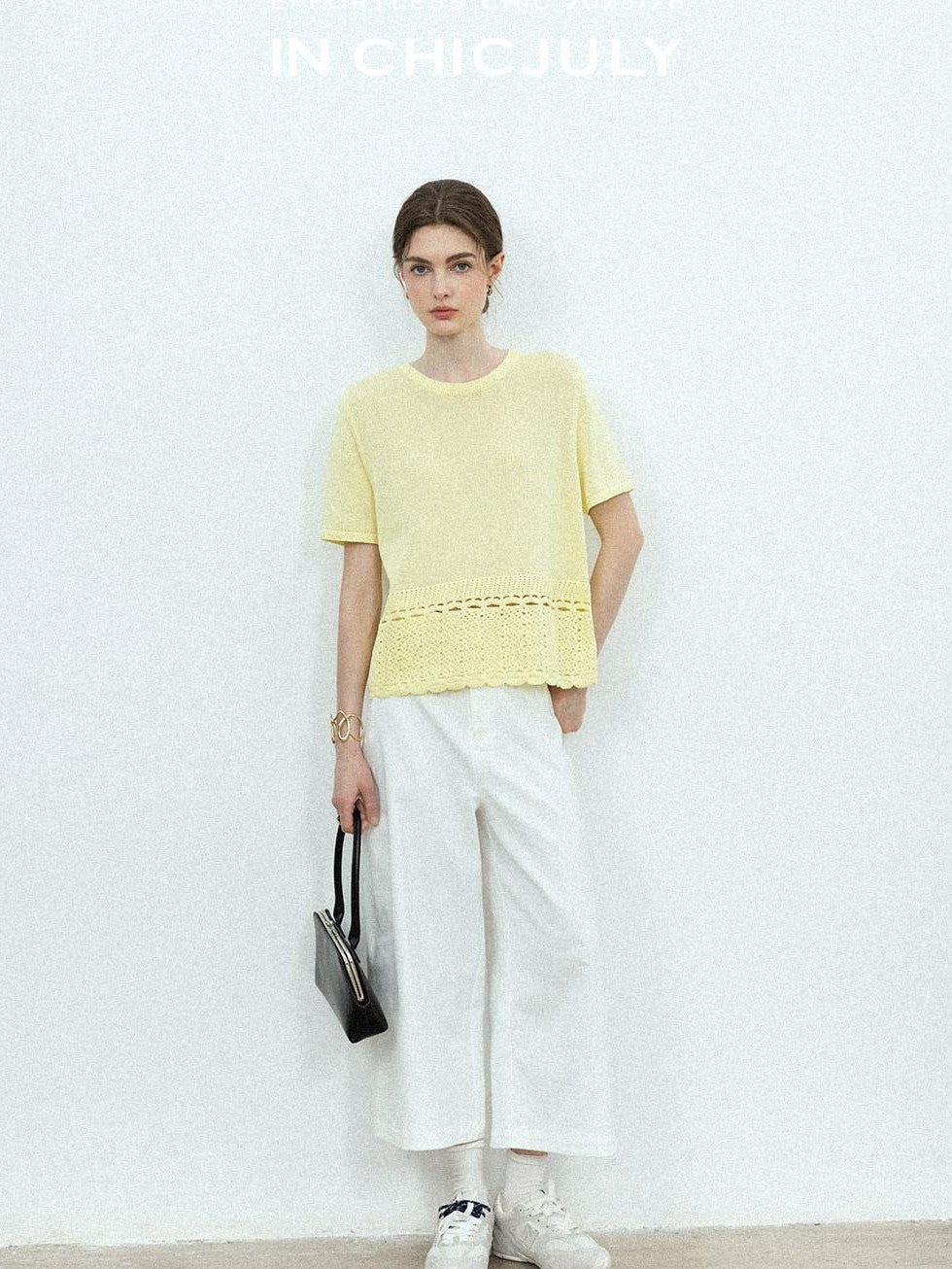 chicjuly Airy Sandwashed Wrinkle Free Women's Cotton Linen Wide-leg Pants