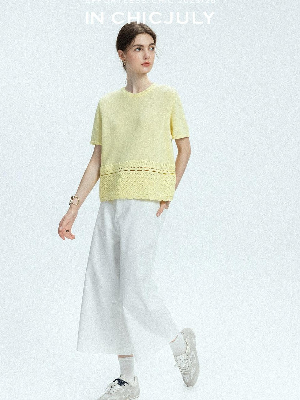 chicjuly Airy Sandwashed Wrinkle Free Women's Cotton Linen Wide-leg Pants