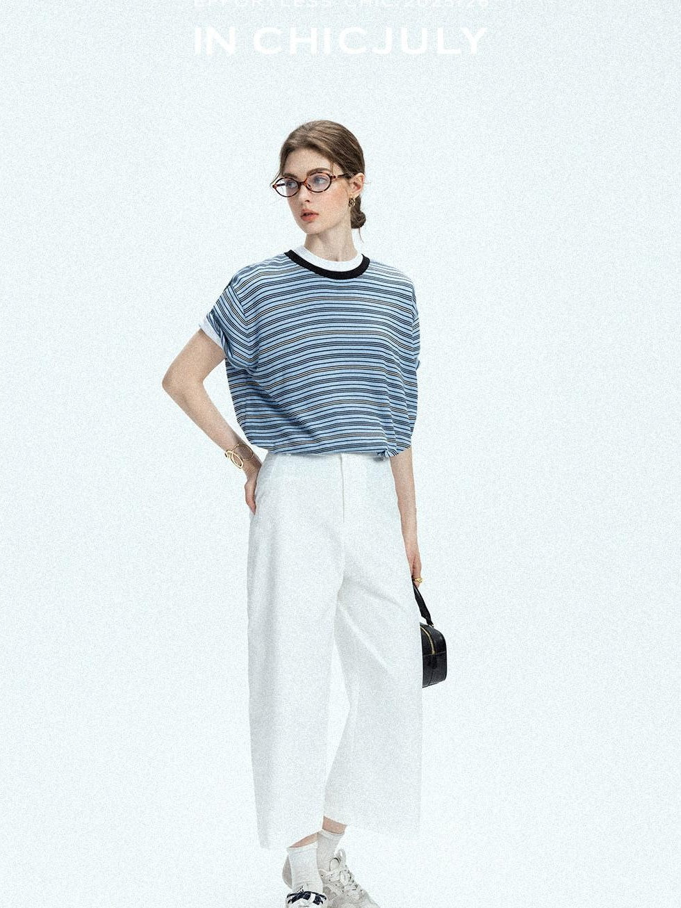 chicjuly Airy Sandwashed Wrinkle Free Women's Cotton Linen Wide-leg Pants