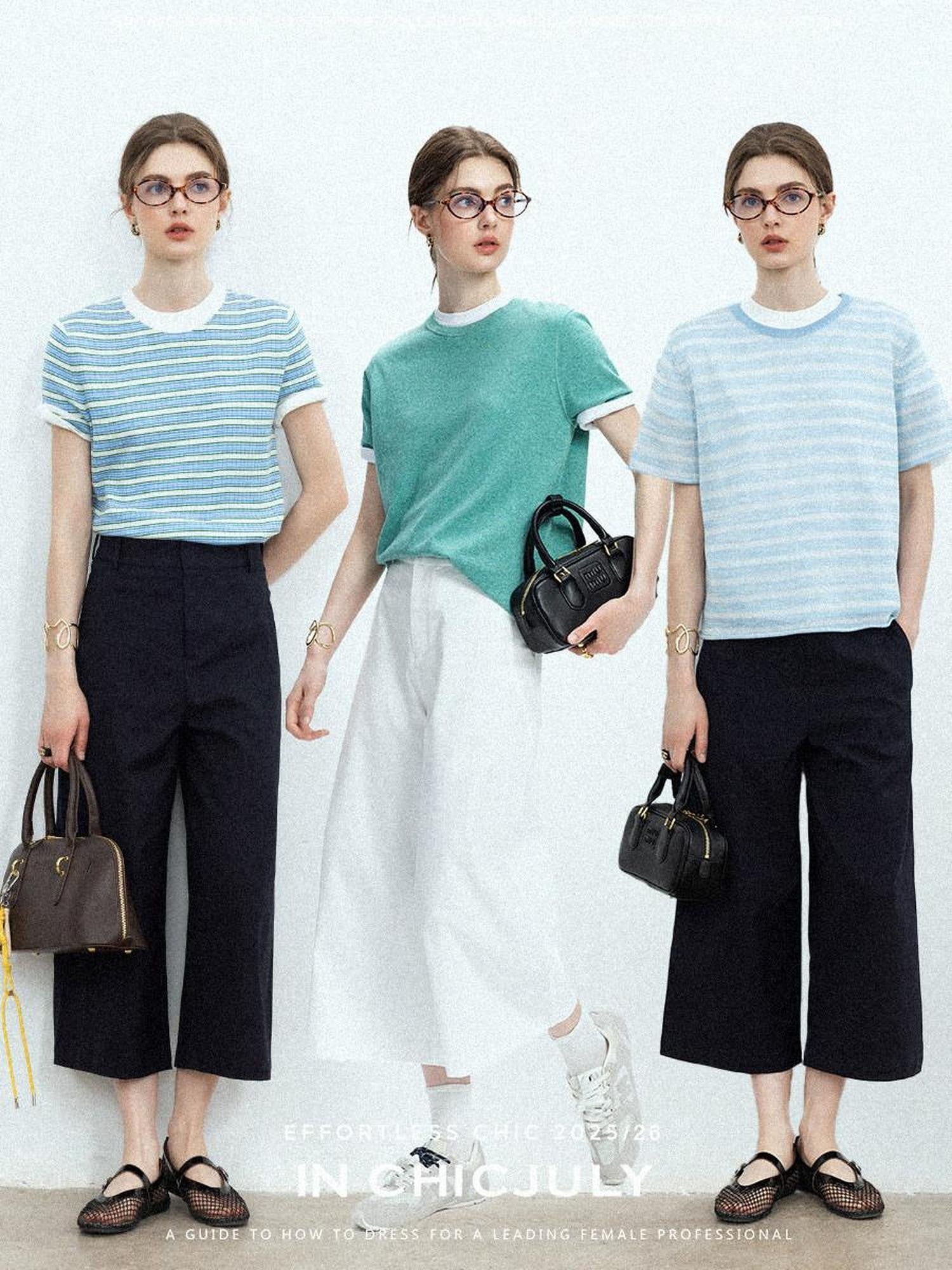chicjuly Airy Sandwashed Wrinkle Free Women's Cotton Linen Wide-leg Pants
