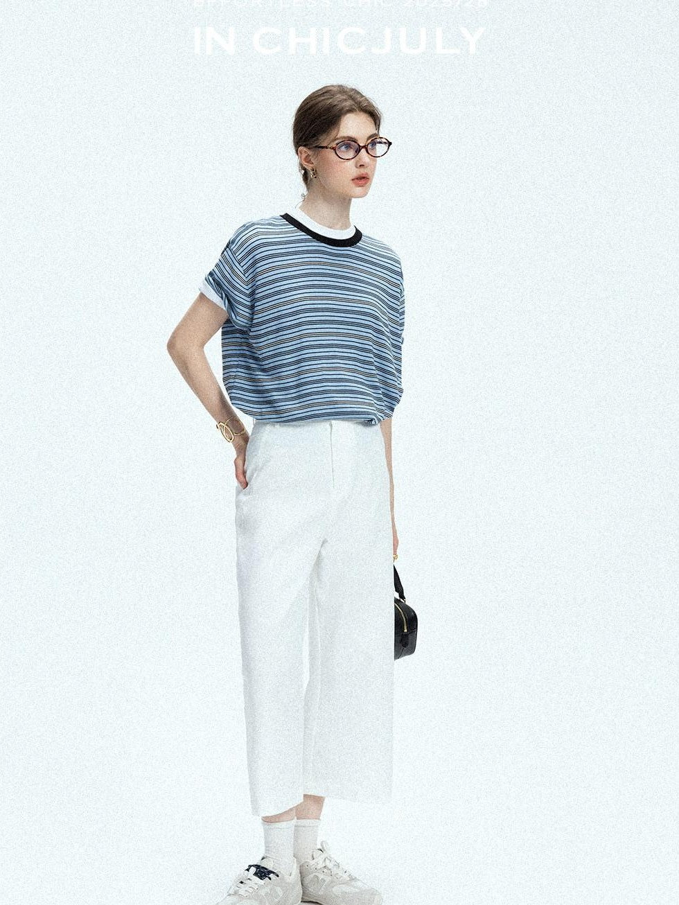 chicjuly Airy Sandwashed Wrinkle Free Women's Cotton Linen Wide-leg Pants