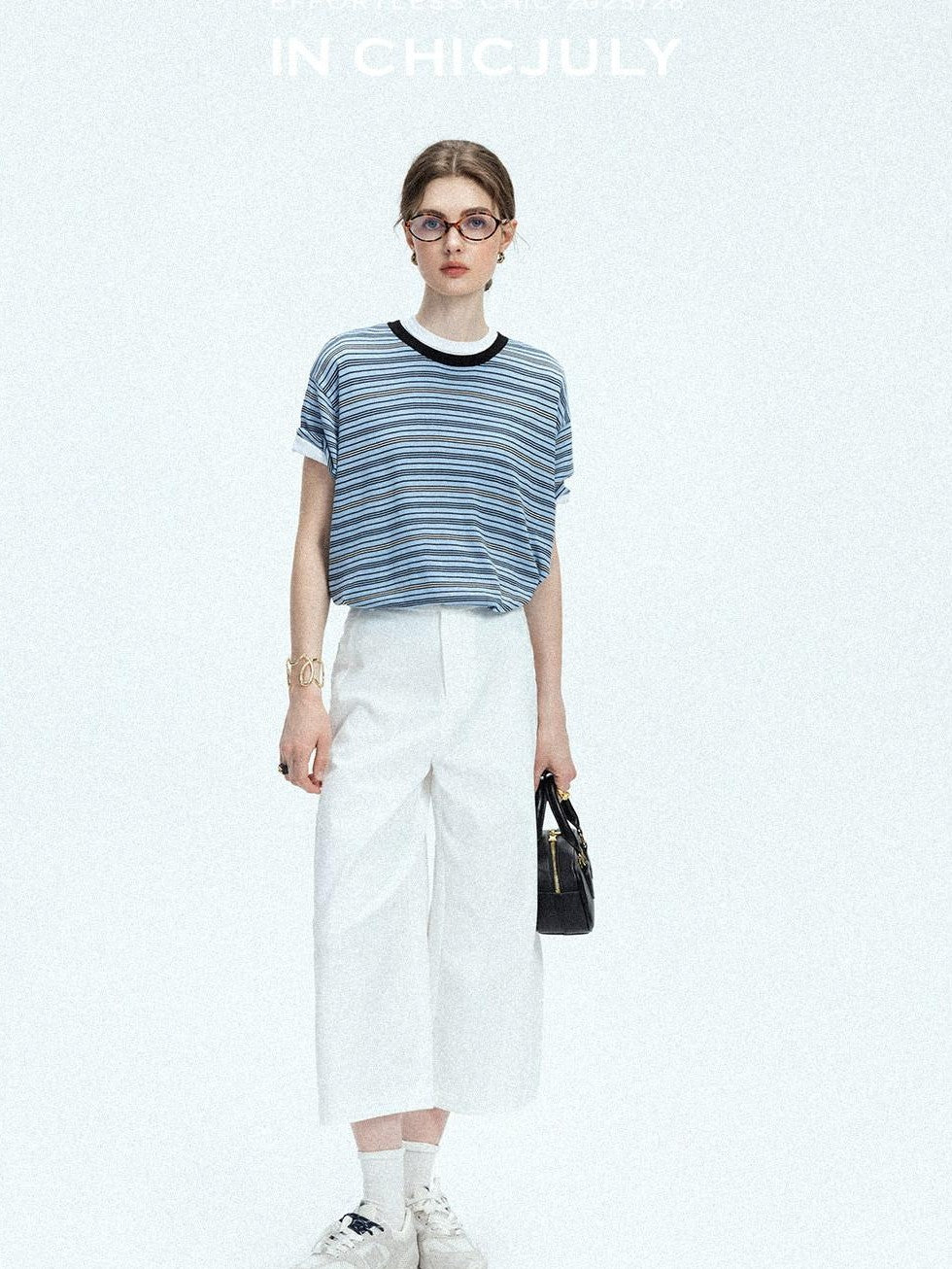 chicjuly Airy Sandwashed Wrinkle Free Women's Cotton Linen Wide-leg Pants