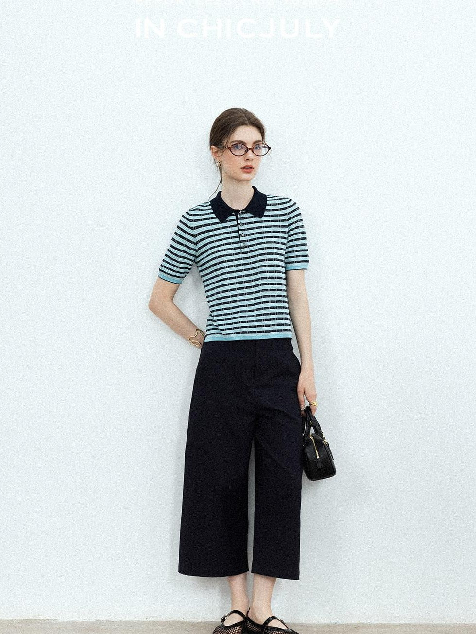 chicjuly Airy Sandwashed Wrinkle Free Women's Cotton Linen Wide-leg Pants
