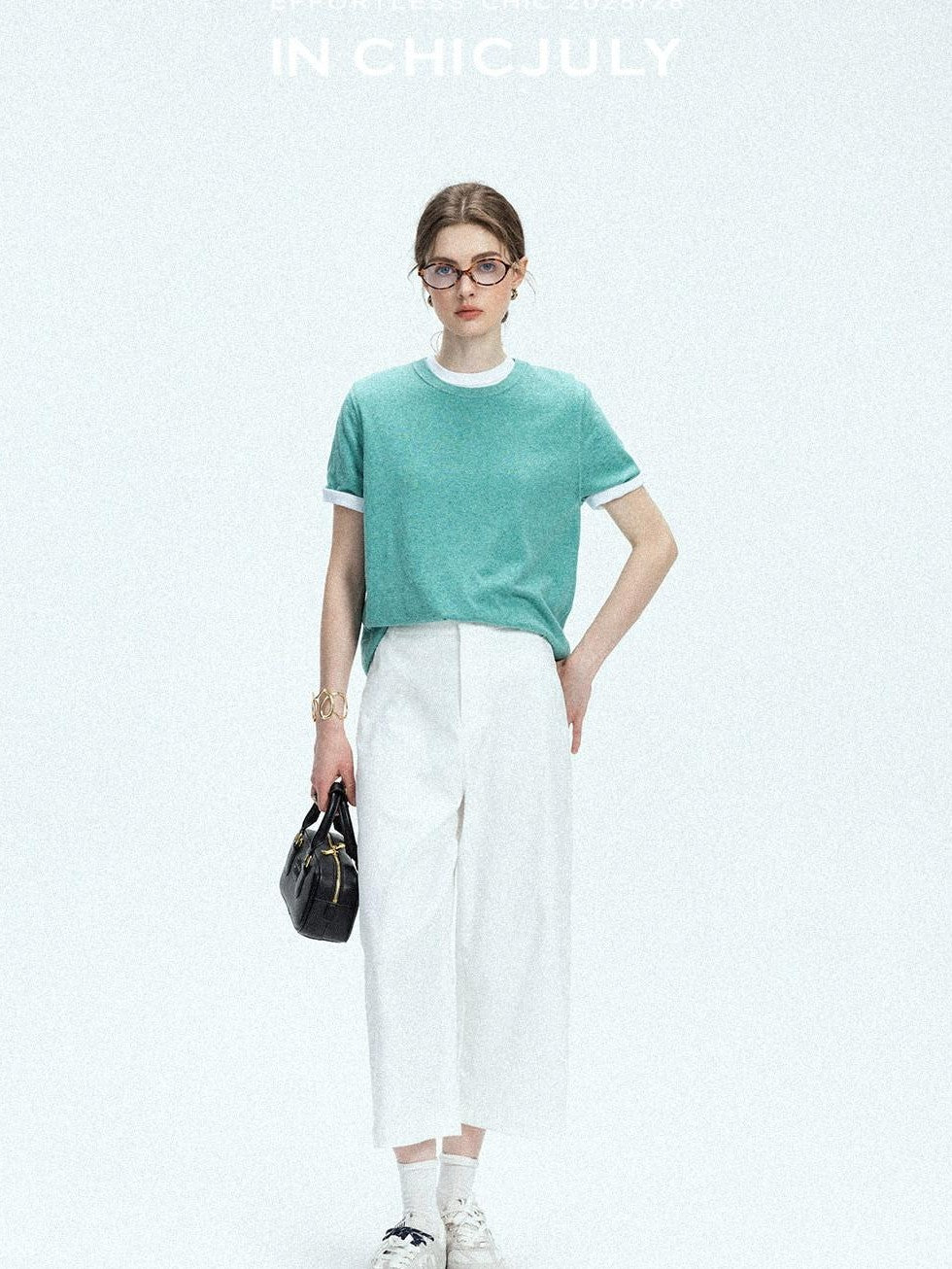 chicjuly Airy Sandwashed Wrinkle Free Women's Cotton Linen Wide-leg Pants