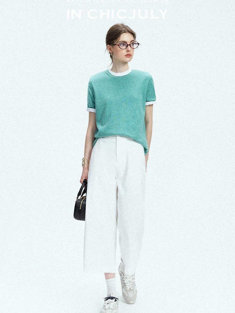 chicjuly Airy Sandwashed Wrinkle Free Women's Cotton Linen Wide-leg Pants