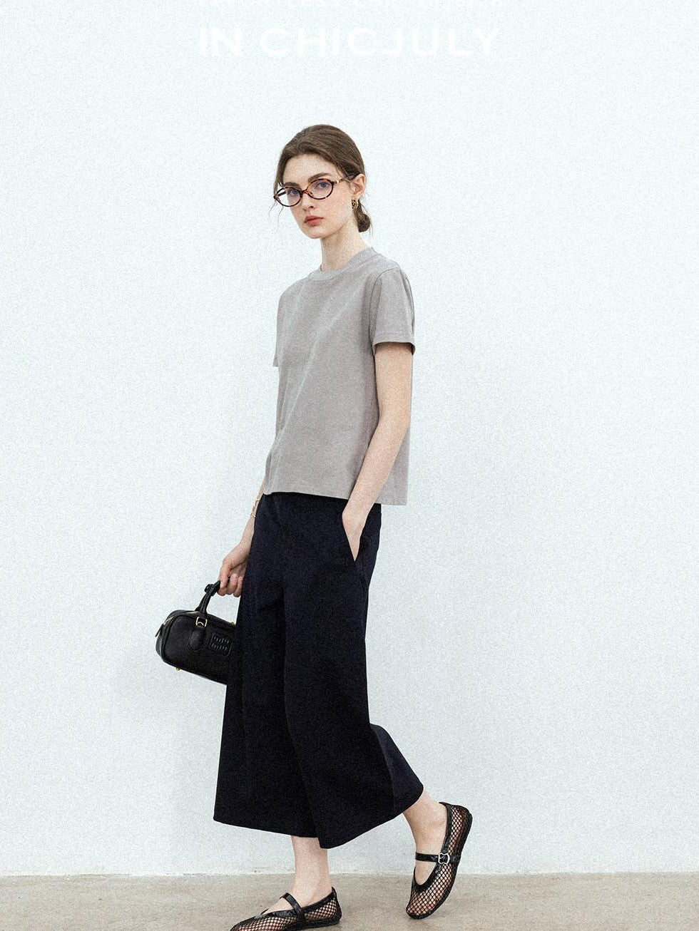 chicjuly Airy Sandwashed Wrinkle Free Women's Cotton Linen Wide-leg Pants
