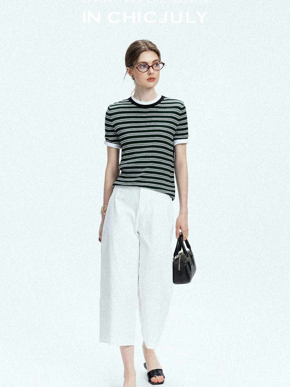 chicjuly Airy Sandwashed Wrinkle Free Women's Cotton Linen Wide-leg Pants