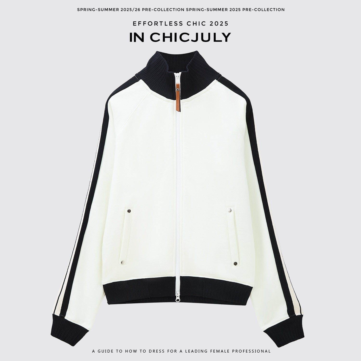 chicjuly Athflow Stand Collar Zip Sweatshirt High Waist Women's Cotton Top & Pants Sets 963140126576