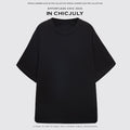 chicjuly Breathable Loose Short Sleeve High Waist Women's Tencel Wool Top & Skirt Sets 935680427119
