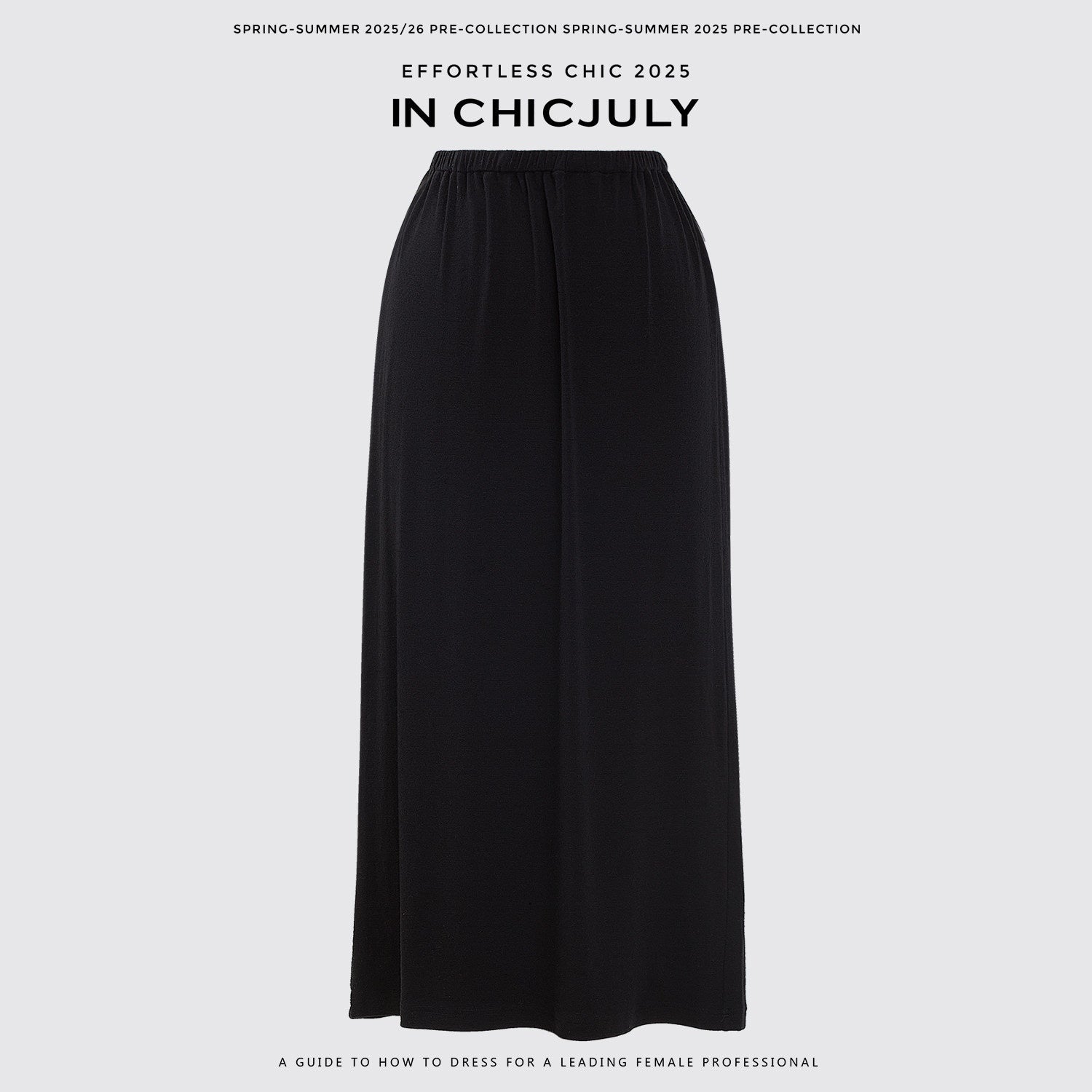 chicjuly Breathable Loose Short Sleeve High Waist Women's Tencel Wool Top & Skirt Sets 935680427119