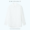 chicjuly Checked 3d Tailored Turn Down Collar Women's Mulberry Silk Cotton Shirts 1038267221633
