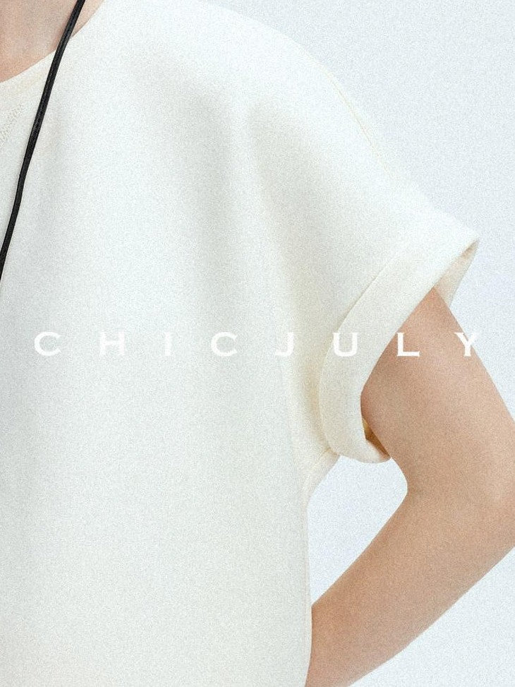 chicjuly Classic American Sport Air Layer Short Sleeve Women's Top & Shorts Sets