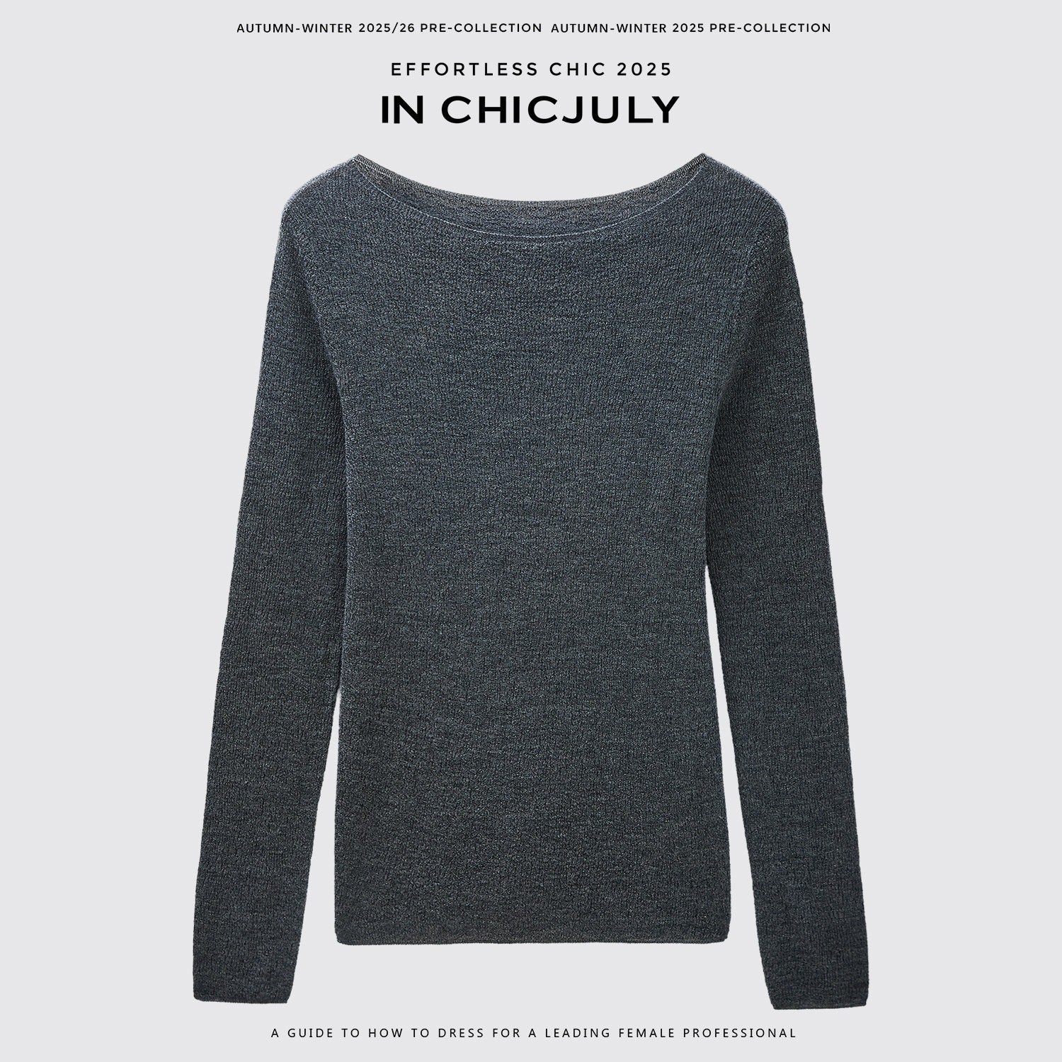 chicjuly Cropped Fine Yarn Knit Minimalist Women's Pure Wool Long Sleeve T-shirts 968816858767