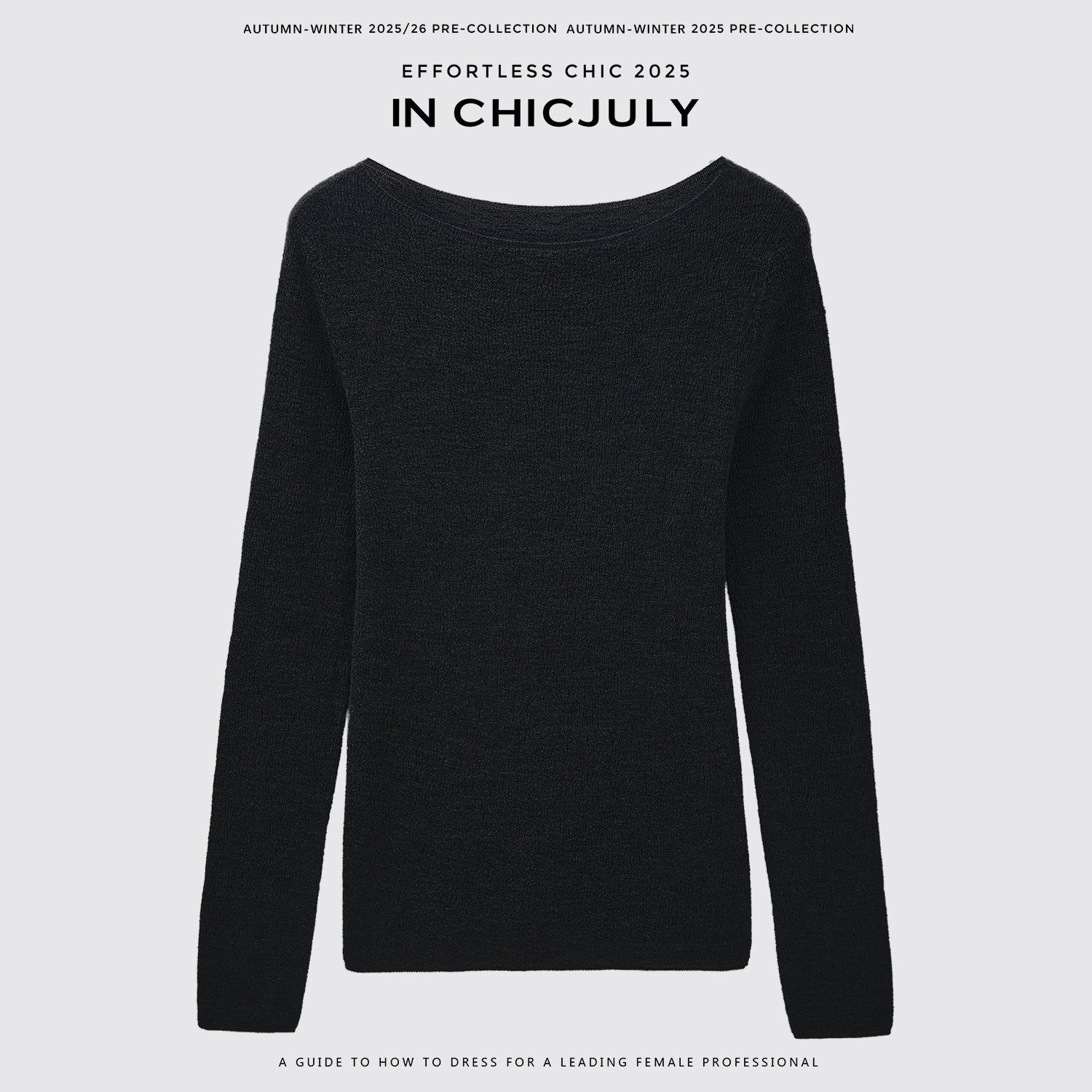 chicjuly Cropped Fine Yarn Knit Minimalist Women's Pure Wool Long Sleeve T-shirts 968816858767