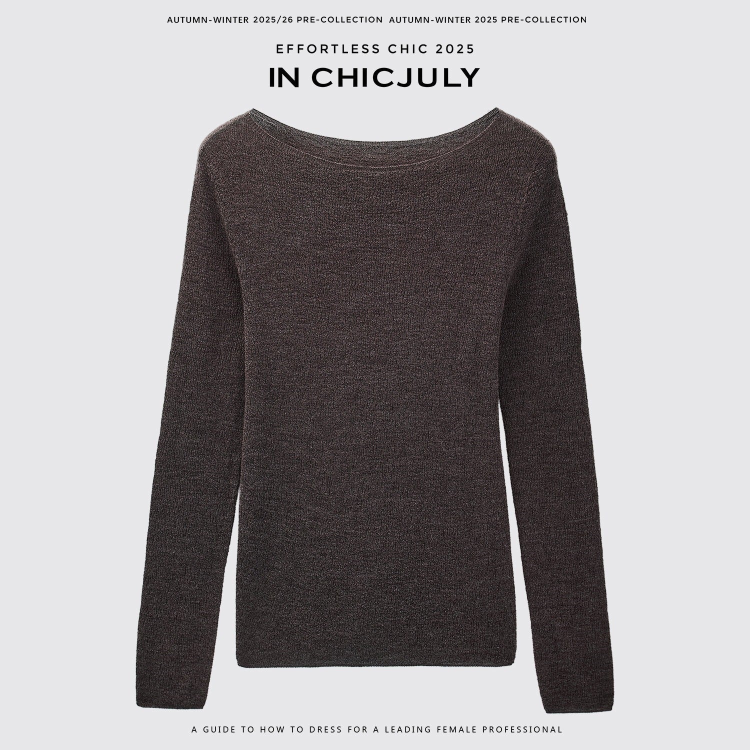 chicjuly Cropped Fine Yarn Knit Minimalist Women's Pure Wool Long Sleeve T-shirts 968816858767