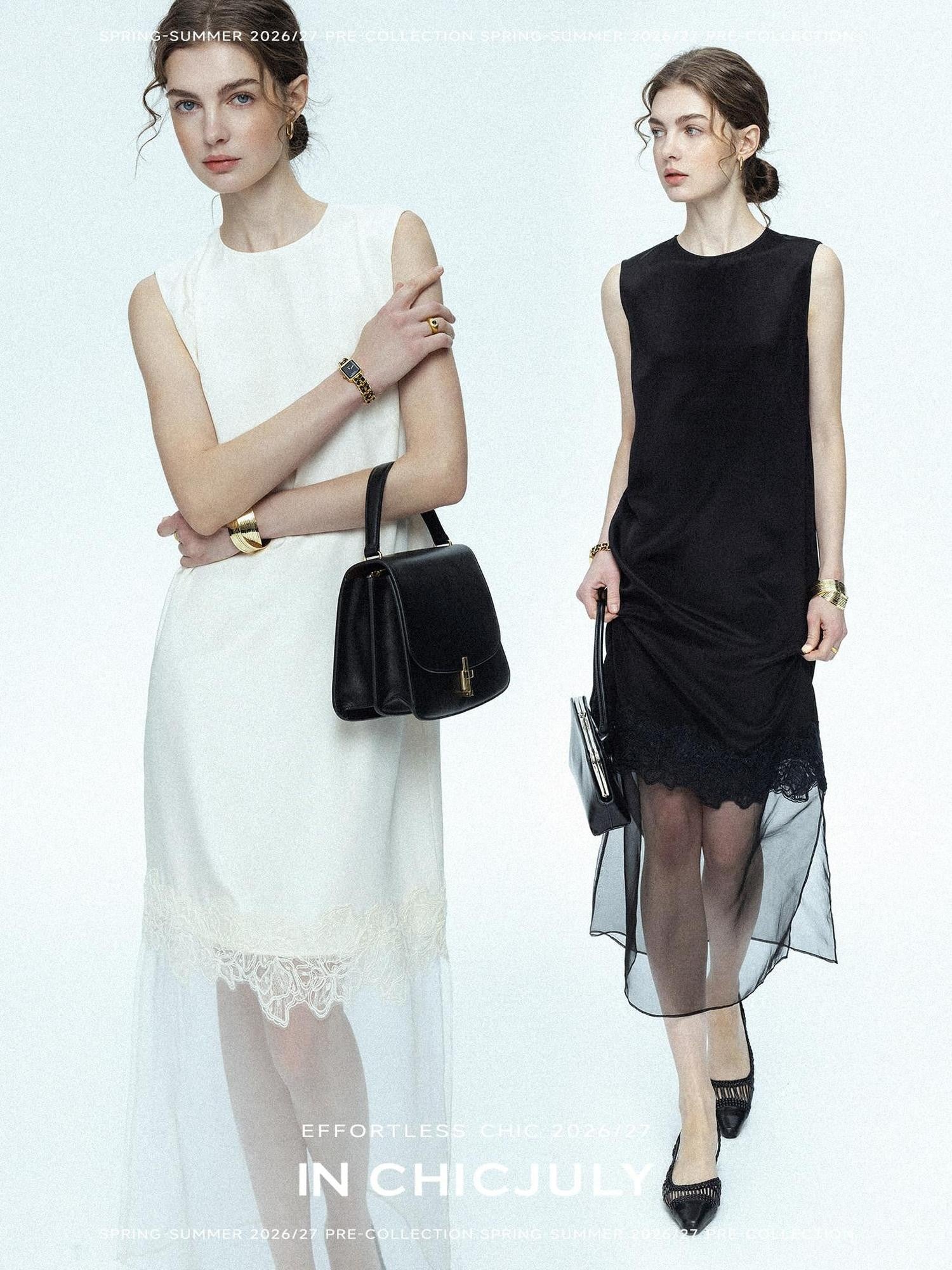 chicjuly Double Layer Tulle 3d Embroidered Floral Women's Casual Midi Dresses