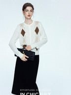 chicjuly Draped Slimming High Waist Elastic A Line Wrinkle Free Women's Wool Midi Skirts