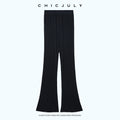 chicjuly Drapey High Waist Pleated High Stretch Straight Leg Women's Other Chinos 1039039008098