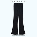 chicjuly Drapey High Waist Pleated High Stretch Straight Leg Women's Other Chinos 1039039008098