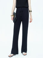 chicjuly Drapey High Waist Pleated High Stretch Straight Leg Women's Other Chinos